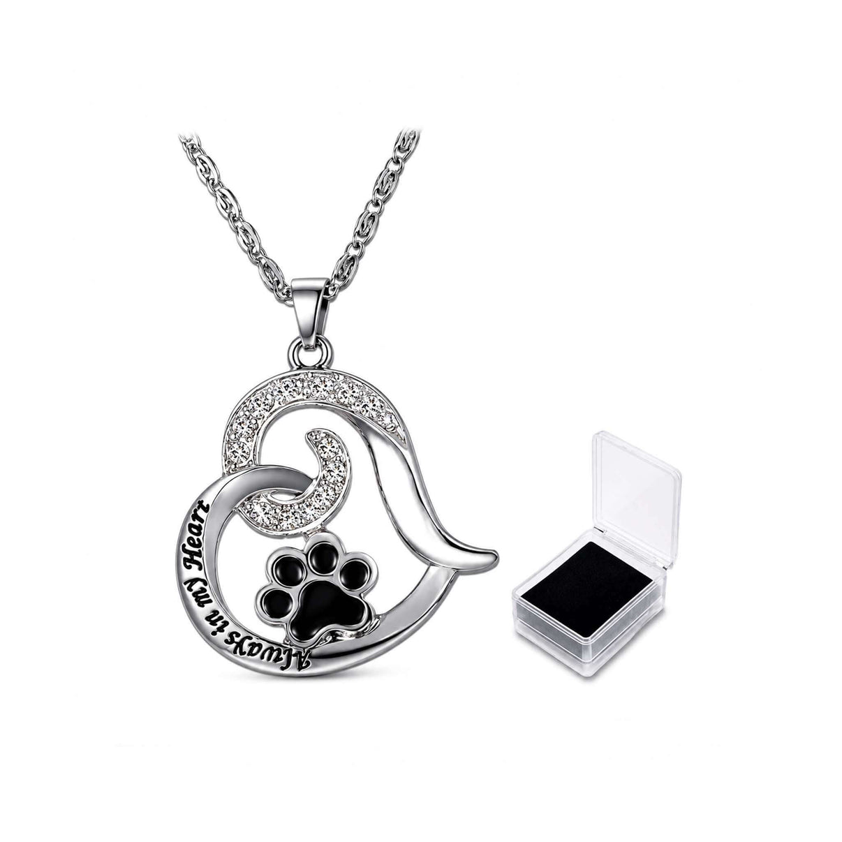 Collana Con Pendente E Zirconi: Eleganza a Tema Gatti