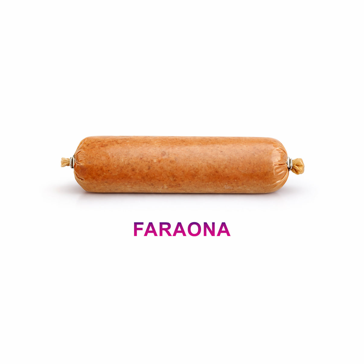 FARAONA - Conf da 200 gr, un prodotto alimentare in forma di salsiccia, confezionato e pronto per l'uso.