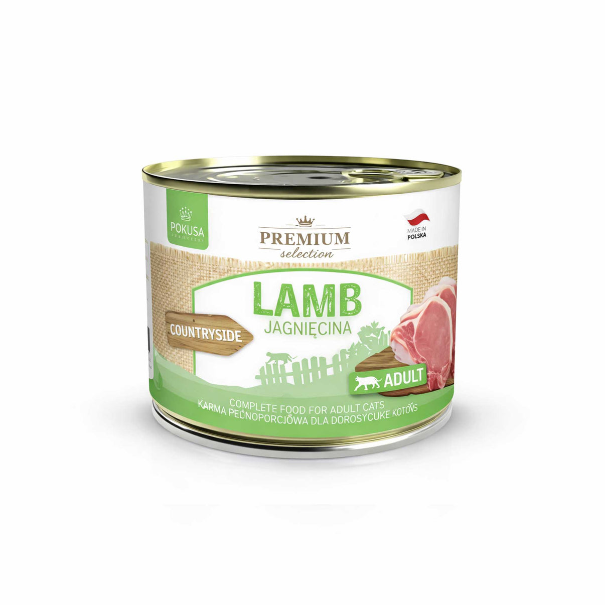 MONOPROTEICO AGNELLO 200 GR - scatola di cibo per gatti con carne di agnello per adulti.