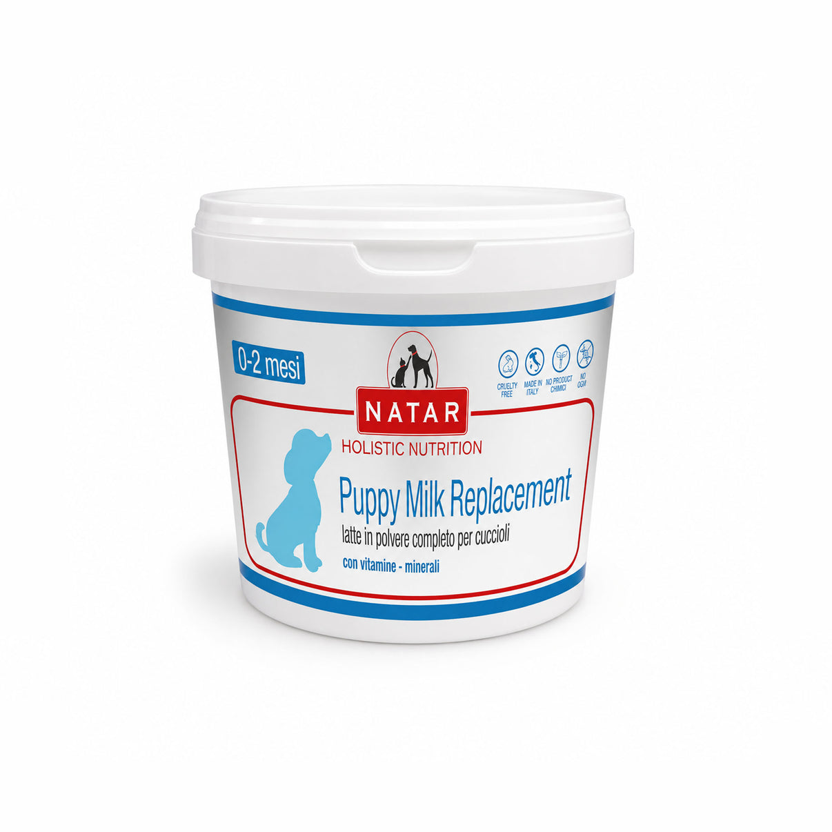 Natar Puppy Milk cani in polvere completo per cuccioli, ideale per la nutrizione dei cani.