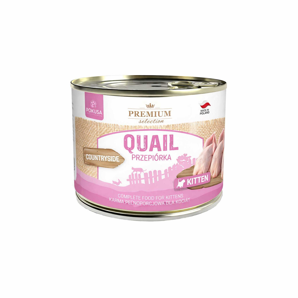 MONOPROTEICO QUAGLIA GR 200 PER CUCCIOLI, cibo completo in scatola per gattini con quaglia.
