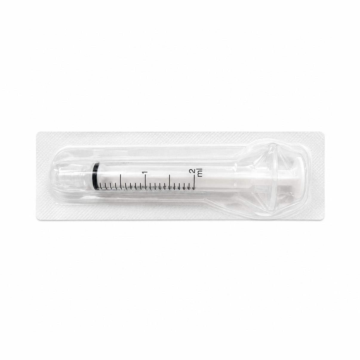 SIRINGHE PER ALLATTAMENTO DA 2 ML. - CONF 3 PZI, siringa da 2 ml in confezione trasparente.